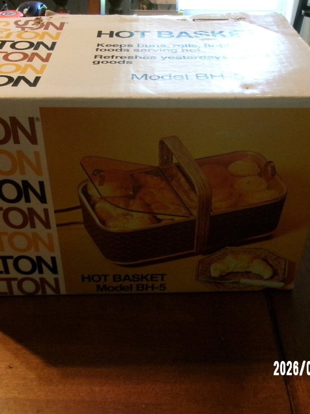 New Vintage MCM Salton Electric Hot Basket to Keep Buns Warm Model BH5 WORKS